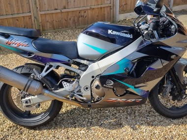 Cheap 2002-2003 Kawasaki Ninja ZX9R Motorcycle Fairings - Blue Silver