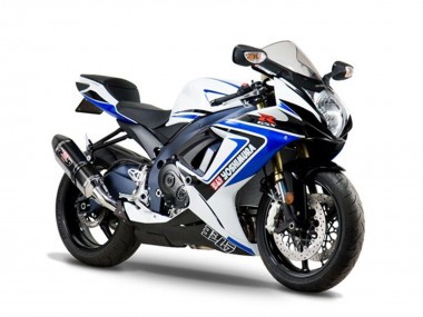Cheap 2005-2006 Suzuki GSXR 1000 Motorcycle Fairings - White Blue Black Yoshimura