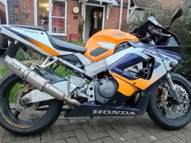 Cheap 2000-2001 Honda CBR900RR 929RR Motorcycle Fairings - Silver Orange Blue