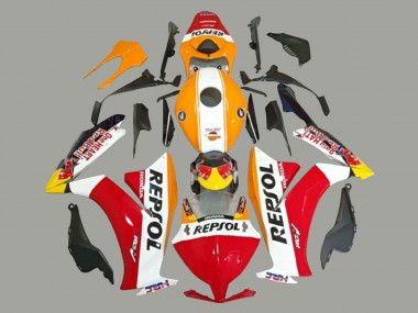 Cheap 2012-2016 Honda CBR1000RR Motorcycle Fairings - White Orange Red Yellow HRC Repsol