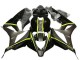 2007-2008 Honda CBR600RR Motorcycle Fairings - Glossy Black High Viz Yellow
