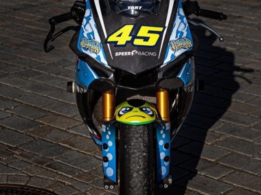 Cheap 2015-2019 Yamaha YZF R1 Motorcycle Fairings - Blue Yellow Shark