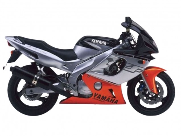1996-2007 Yamaha YZF600R Thundercat Motorcycle Fairings - Grey Orange Black