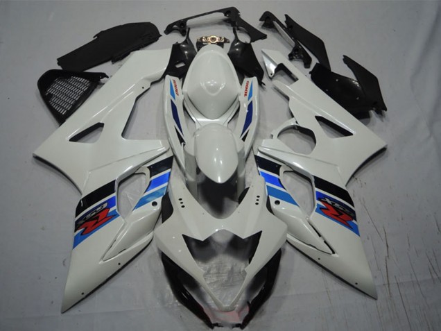 2005-2006 Suzuki GSXR 1000 Motorcycle Fairing - White Blue Black Red