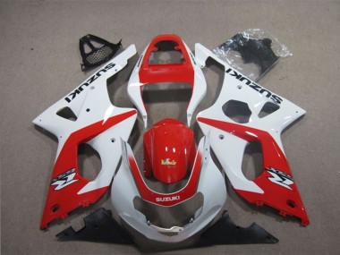Cheap 2003-2004 Suzuki GSXR 1000 Motorcycle Fairings - White Red