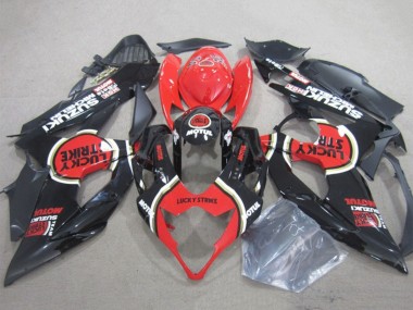 Cheap 2005-2006 Suzuki GSXR 1000 Motorcycle Fairings - Black Red Lucky Strike Motul