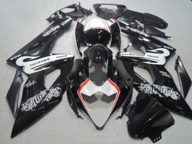 Cheap 2005-2006 Suzuki GSXR 1000 Motorcycle Fairings - Glossy Black White Red Beacon