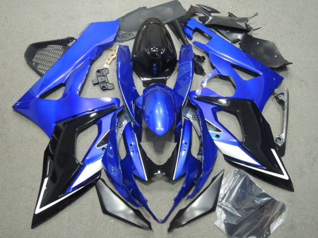 2005-2006 Suzuki GSXR 1000 Motorcycle Fairings - Blue White Silver Black