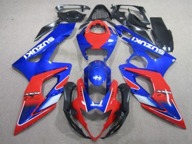 Cheap 2005-2006 Suzuki GSXR 1000 Motorcycle Fairings - Blue Red