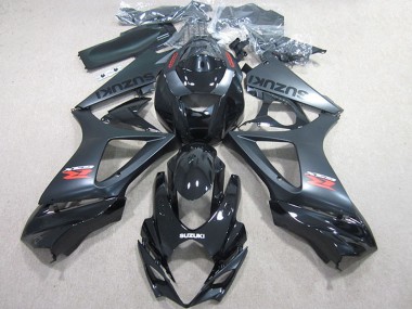 Cheap 2007-2008 Suzuki GSXR 1000 Motorcycle Fairings Kits - Glossy Black Matte Black