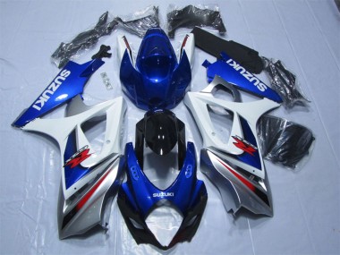 Cheap 2007-2008 Suzuki GSXR 1000 Motorcycle Fairings - Blue White Red