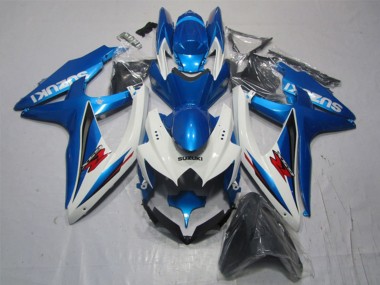 Cheap 2007-2008 Suzuki GSXR 1000 Motorcycle Fairing - White Blue Red