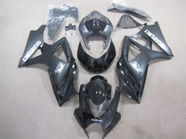 Cheap 2007-2008 Suzuki GSXR 1000 Bike Fairings - Glossy Black Matte Black