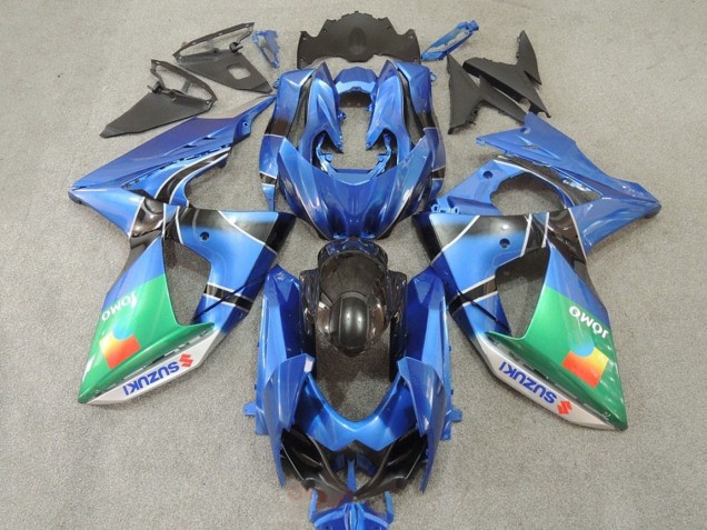 2009-2016 Suzuki GSXR 1000 Motorcycle Fairings - Blue Green JOMO