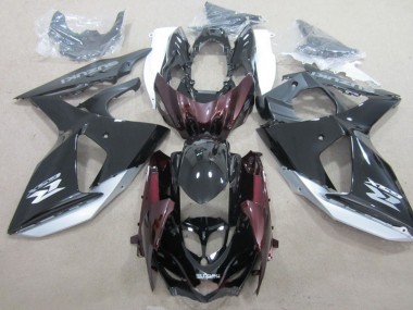 Cheap 2009-2016 Suzuki GSXR 1000 Motorcycle Fairing - Glossy Black Silver