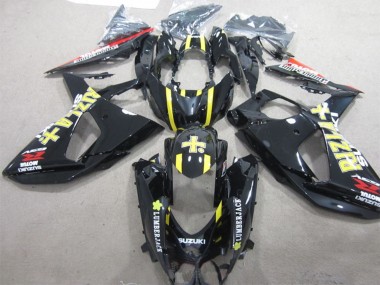 Cheap 2009-2016 Suzuki GSXR 1000 Motorcycle Fairings - Glossy Black Yellow Rizla Lumber Jack