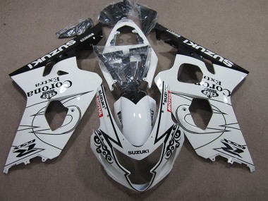 Cheap 2004-2005 Suzuki GSXR 600 Motorcycle Fairings - White Black Corona Extra Motul