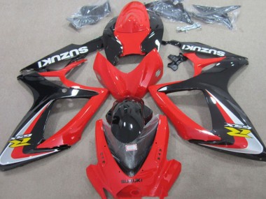 Cheap 2006-2007 Suzuki GSXR 600 Motorcycle Fairings - Red Silver Glossy Black Yellow