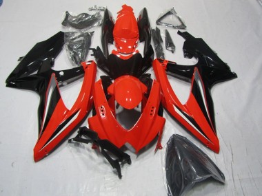 Cheap 2008-2010 Suzuki GSXR 600 Motorcycle Fairings - Red Black