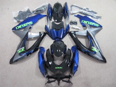 Cheap 2008-2010 Suzuki GSXR 600 Motorcycle Fairings - Blue Silver Glossy Black Green
