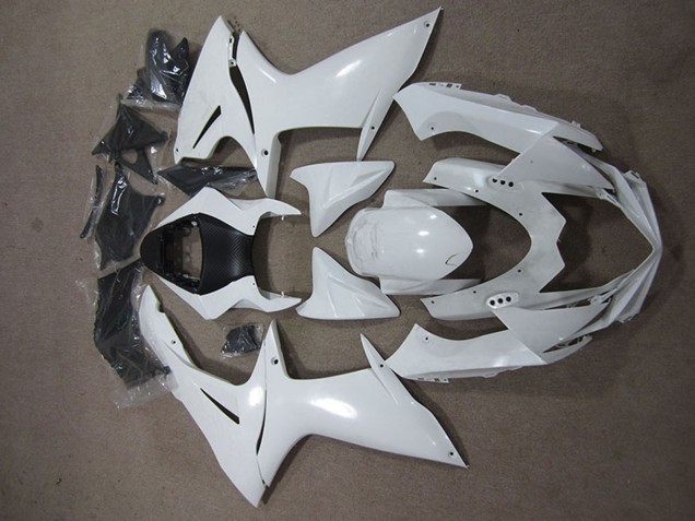 2011-2024 Suzuki GSXR 600 Motorcycle Fairings - White