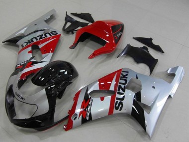 Cheap 2001-2003 Suzuki GSXR 750 Motorcycle Fairings - Red Silver Black