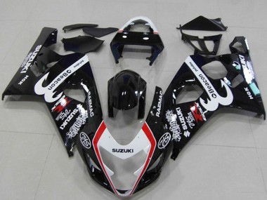 Cheap 2004-2005 Suzuki GSXR 750 Motorcycle Fairings - Glossy Black White Red Beacon