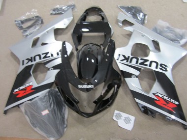 Cheap 2004-2005 Suzuki GSXR 750 Motorcycle Fairings - Silver Glossy Black Red