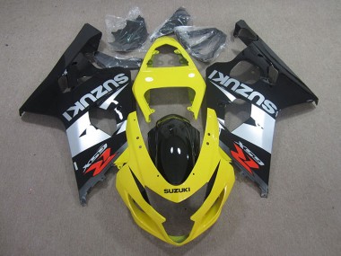 Cheap 2004-2005 Suzuki GSXR 750 Motorcycle Fairings - Yellow Silver Black