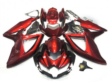 Cheap 2008-2010 Suzuki GSXR 750 Motorcycle Fairings - Glossy Red