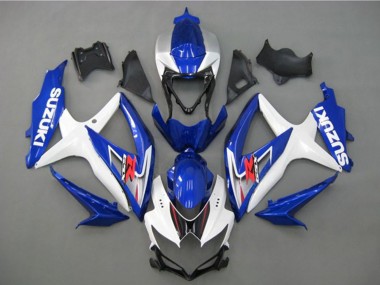 Cheap 2008-2010 Suzuki GSXR 750 Motorcycle Fairing - White Silver Blue Black