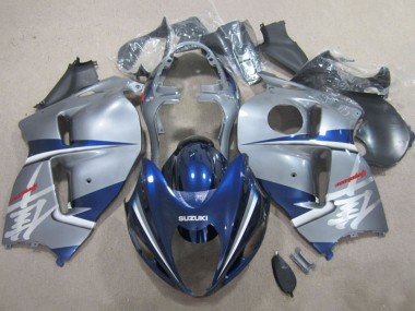 Cheap 1996-2007 Suzuki GSXR 1300 Hayabusa Motorcycle Fairings - Silver Blue