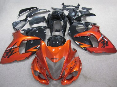 Cheap 2008-2020 Suzuki GSXR 1300 Hayabusa Motorcycle Fairings - Orange Black