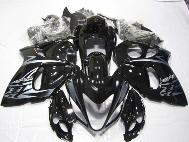 Cheap 2008-2020 Suzuki GSXR 1300 Hayabusa Motorcycle Fairings - Glossy Black Silver
