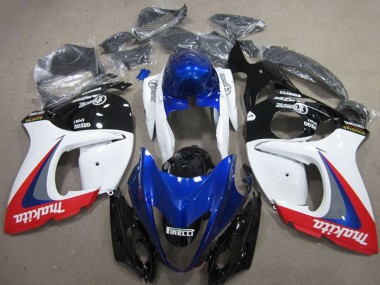 Cheap 2008-2020 Suzuki GSXR 1300 Hayabusa Motorcycle Fairings - White Blue Red Makita