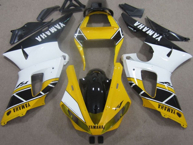 2000-2001 Yamaha YZF R1 Motorcycle Fairings - Yellow White Black