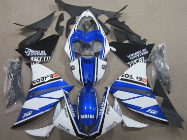 Cheap 2000-2001 Yamaha YZF R1 Motorcycle Fairings - White Blue Black ENEOS