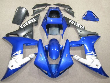 Cheap 2002-2003 Yamaha YZF R1 Motorcycle Fairings - Blue White Matte Black