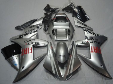 Cheap 2002-2003 Yamaha YZF R1 Motorcycle Fairings - Silver Red Fiat