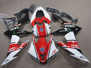Cheap 2004-2006 Yamaha YZF R1 Motorcycle Fairings - White Red Black Green Motul Monster