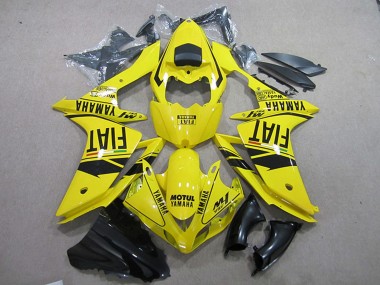 Cheap 2007-2008 Yamaha YZF R1 Motorcycle Fairings - Yellow Black Motul Fiat