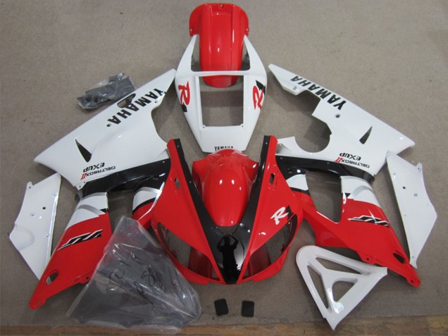 2009-2011 Yamaha YZF R1 Motorcycle Fairing - White Red Black