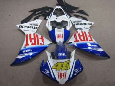 Cheap 2009-2011 Yamaha YZF R1 Motorcycle Fairings - White Blue Red Fiat 46