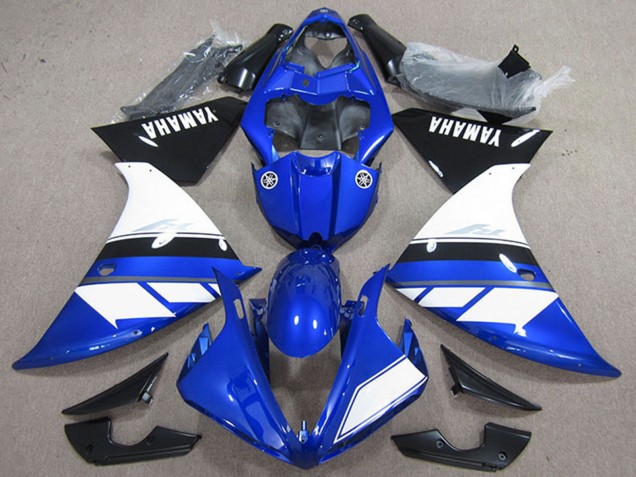 2009-2011 Yamaha YZF R1 Motorcycle Fairings - Blue White Black