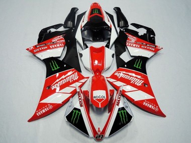 Cheap 2012-2014 Yamaha YZF R1 Motorcycle Fairings - White Grey Glossy Black Green Monster Milwaukee Maxxis Rocol