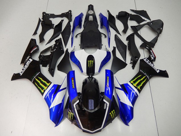 2015-2019 Yamaha YZF R1 Motorcycle Fairings - Blue White Glossy Black Green Monster
