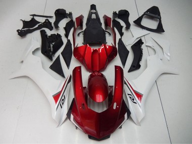Cheap 2015-2019 Yamaha YZF R1 Motorcycle Fairing - White Red Black