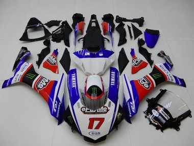 Cheap 2015-2019 Yamaha YZF R1 Motorcycle Fairings - White Blue Red Black Green Monster