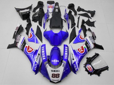 Cheap 2015-2019 Yamaha YZF R1 Motorcycle Fairings - White Blue Black Red PATA 88