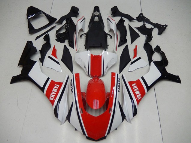 2015-2019 Yamaha YZF R1 Motorcycle Fairings - White Red Black